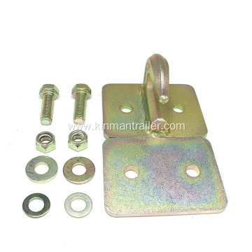 zinc plated forged steel welding grab hook with mounting plate